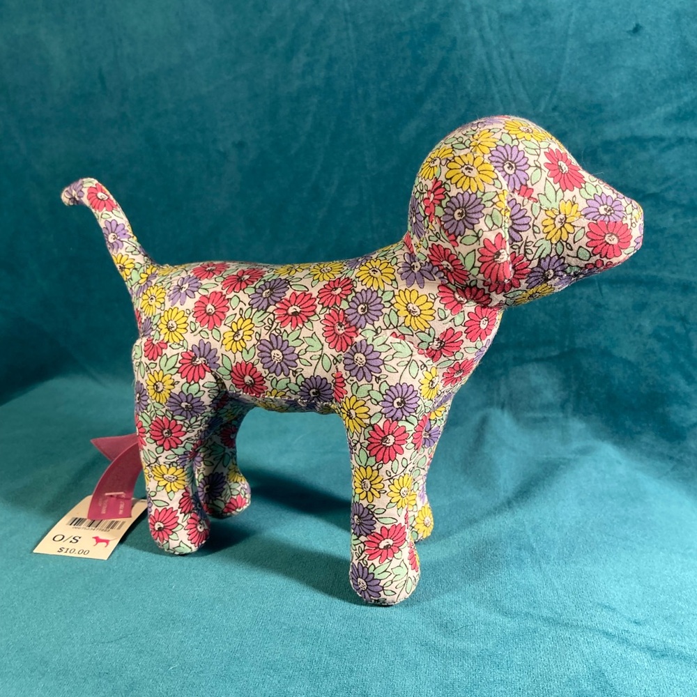 Victoria’s Secret Floral Plush Dog Puppy NWT